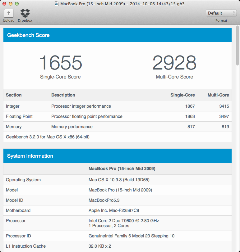 Geekbench Test